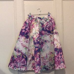 Parker Watercolor Full Satin Skirt